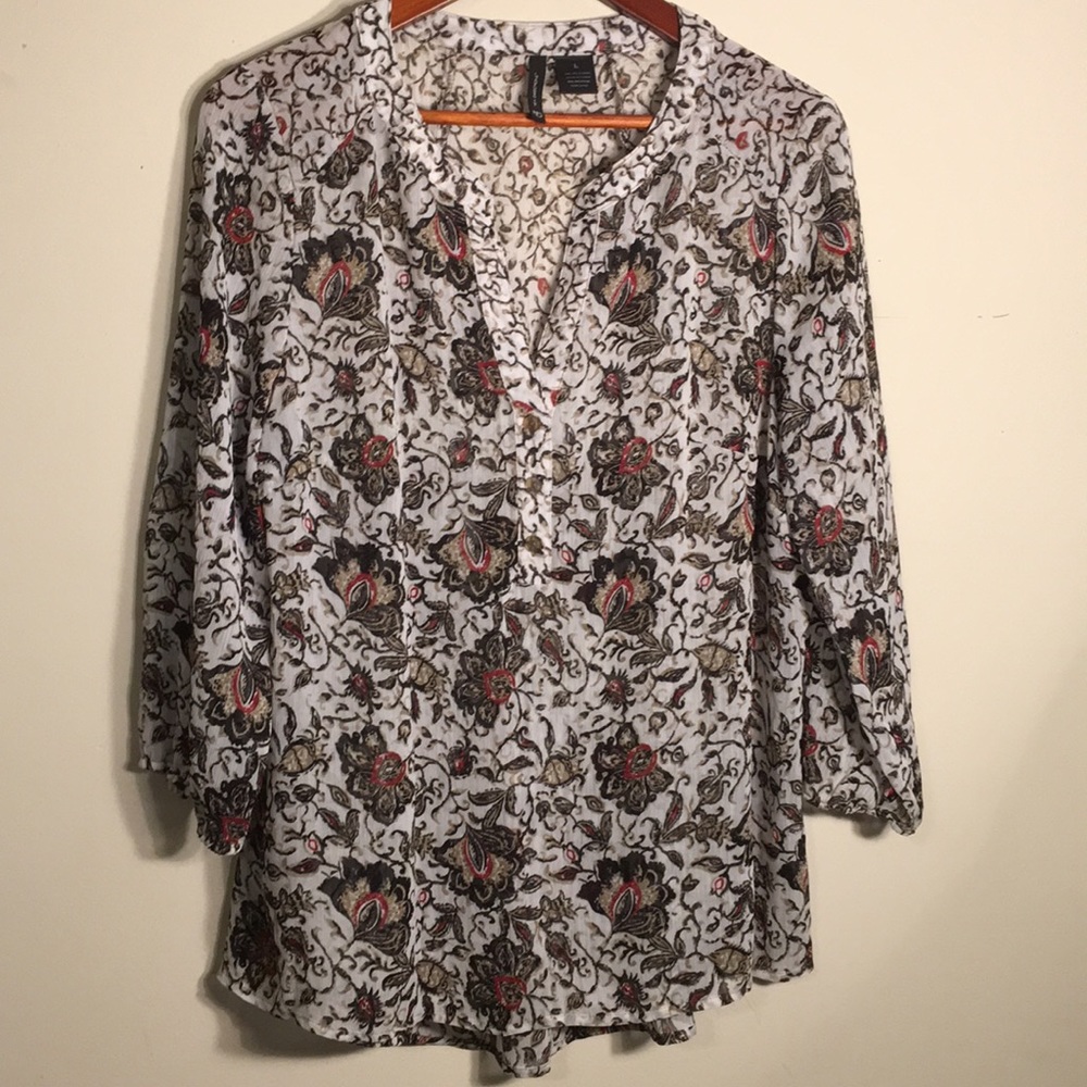 New Directions Multicolor blouse